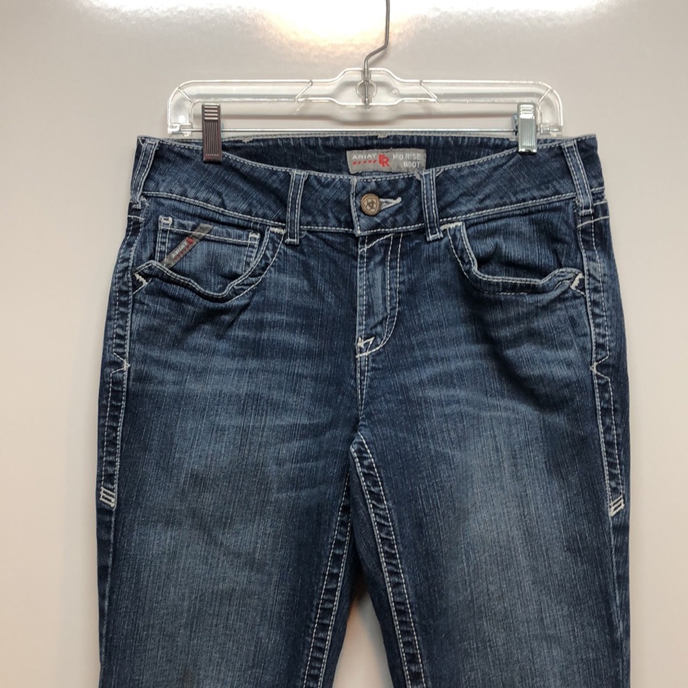 Ariat Women's FR Mid Rise DuraStretch Basic Boot Cut Jean Women's 29R western - Picture 3 of 15